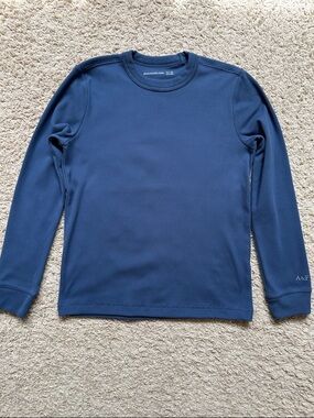 abercrombie kids navy blue long-sleeve crew tee